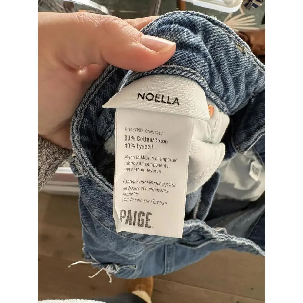 Paige Noella Distressed Ankle Jeans 31